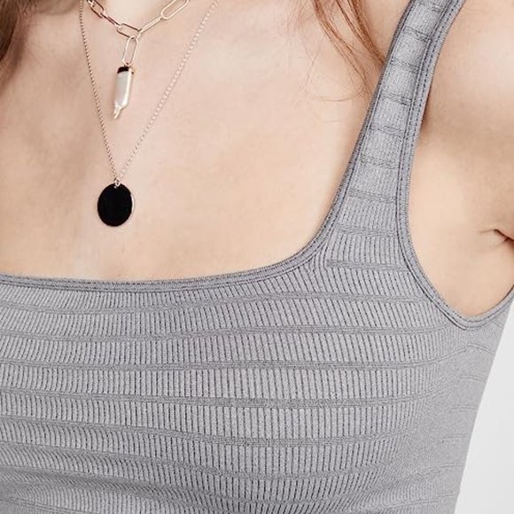 Free People Square One Seamless Cami - Heather Grey -  M/L - Picture 5 of 10